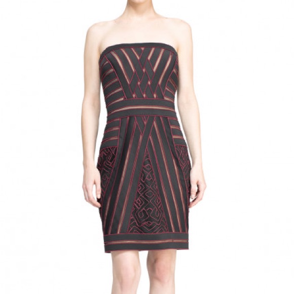 Nwt Tadashi Shoji Emerson Strapless Dress Sz 2